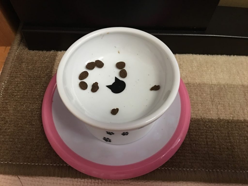食べ残されたキャットフード