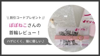 ぽぽねこの禿げにくい猫首輪を購入!