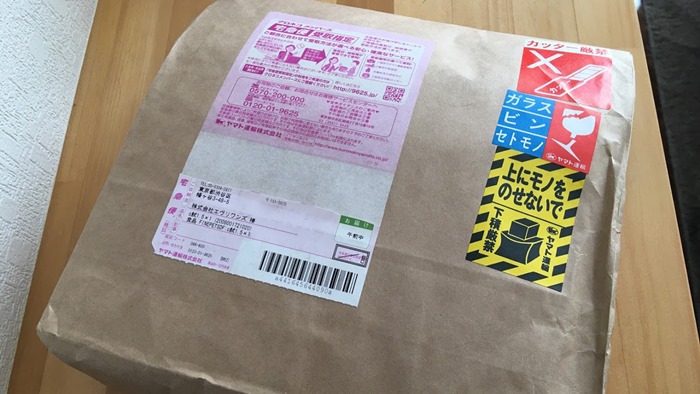 ファインペッツキャットフードのお試しが届いた様子